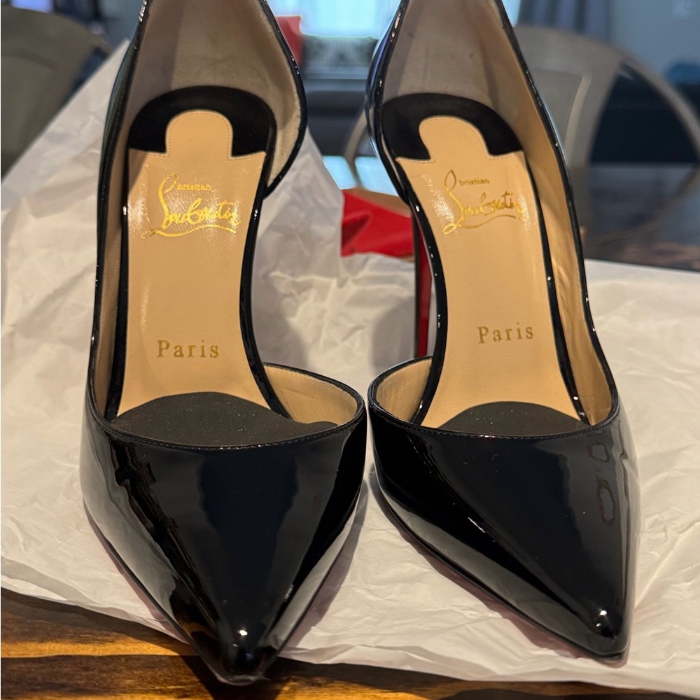 Christian Louboutin Black Patent Heels